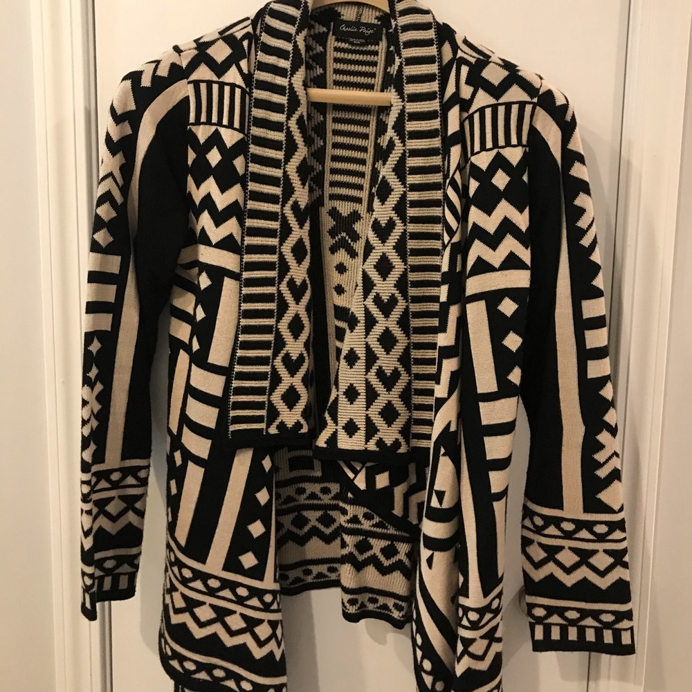 Charlie Paige Aztec Print Sweater